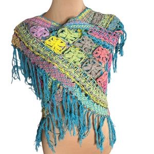 HandMade in Brazil. Beautiful Shawl. One of a Kind. Size:OS